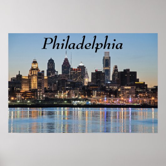 Philly sunset poster (Voorkant)