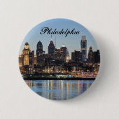 Philly sunset ronde button 5,7 cm (Voorkant)
