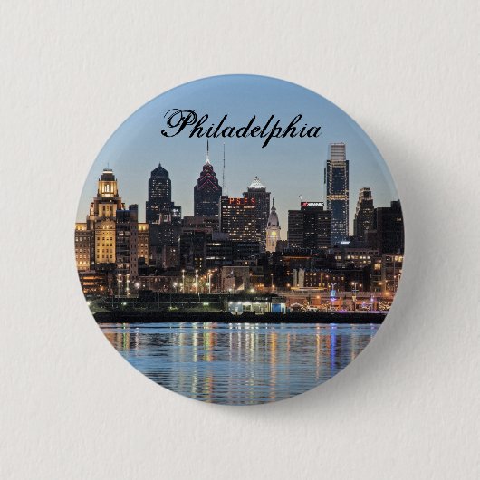 Philly sunset ronde button 5,7 cm (Voorkant)