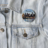 Philly sunset ronde button 5,7 cm (In situ)