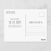Philly Wedding | De gestileerde Veldlijn sparen de Briefkaart (Achterkant)