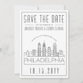 Philly Wedding | De gestileerde Veldlijn sparen de Kaart (Voorkant)