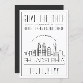 Philly Wedding | De gestileerde Veldlijn sparen de Kaart