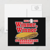 Philly Winner Cheesesteak Dinner Briefkaart (Voorkant / Achterkant)