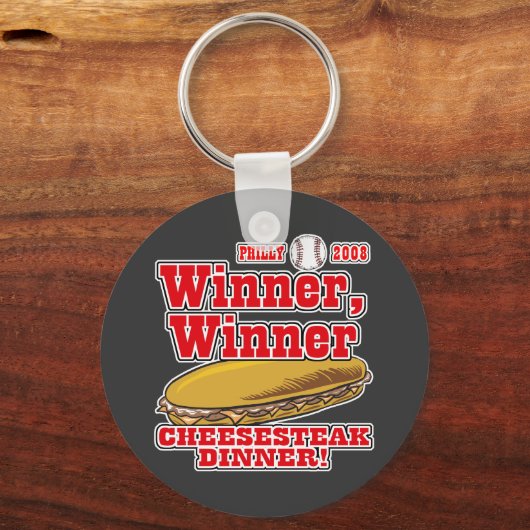 Philly Winner Cheesesteak Dinner Sleutelhanger (Voorkant)