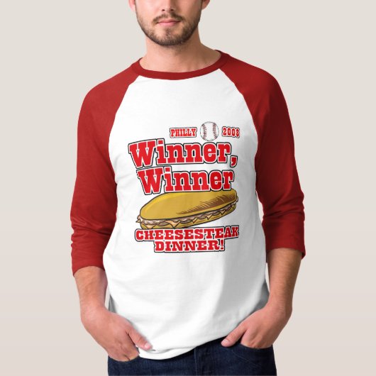 Philly Winner Cheesesteak Dinner T-shirt (Voorkant)