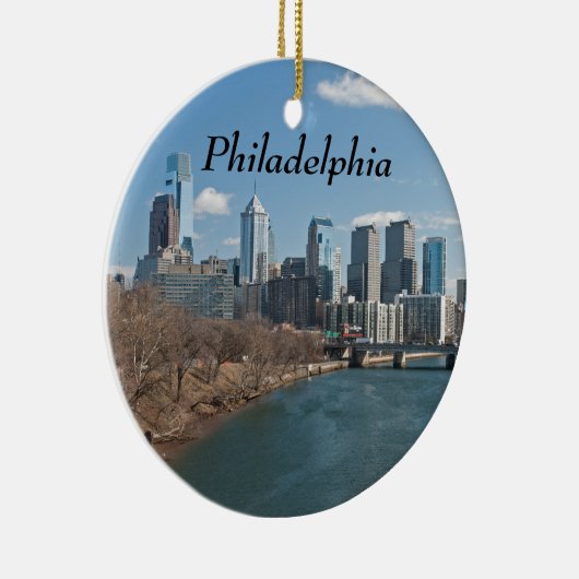 Philly winter keramisch ornament (Rechts)