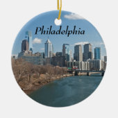 Philly winter keramisch ornament (Voorkant)