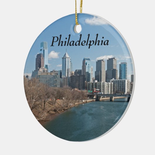 Philly winter keramisch ornament (Links)