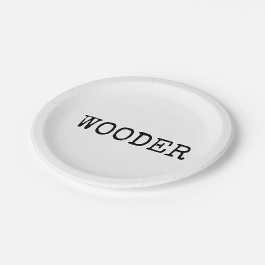 Philly Wooder Papieren Bordje (Gekanteld)