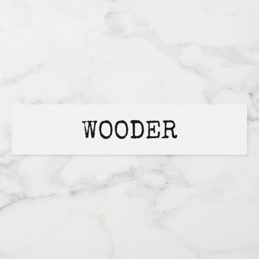 Philly Wooder Waterfles Etiket (Enkel label)