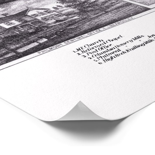 Philmont, NY Panoramic Map - 1881 Poster (Hoek)