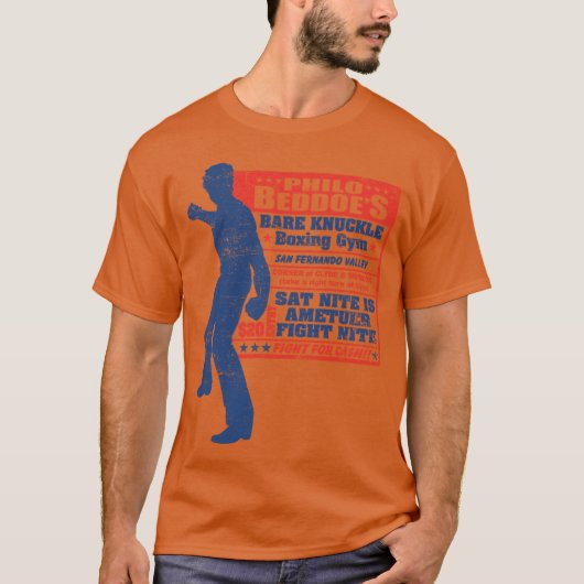 Philo Beddos Blote Vrijbuik Boksgym T-shirt (Voorkant)