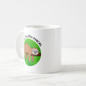 Philo-sloth-graphic Funny Animal Sloth Pun Koffiemok (Voorkant links)