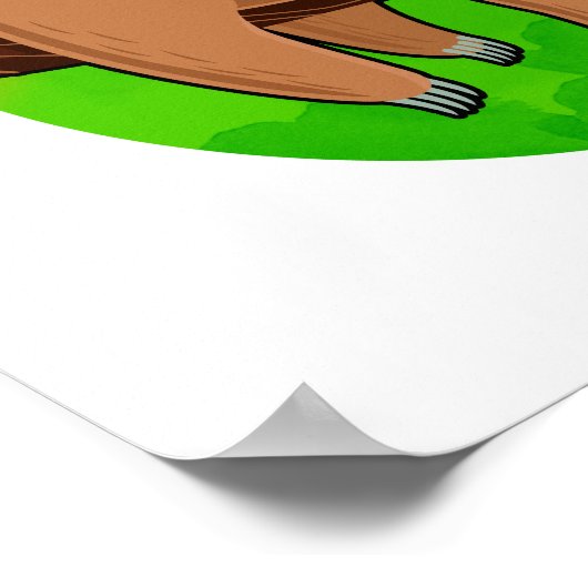 Philo-sloth-graphic Funny Animal Sloth Pun Poster (Hoek)