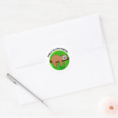 Philo-sloth-graphic Funny Animal Sloth Pun Ronde Sticker (Envelop)