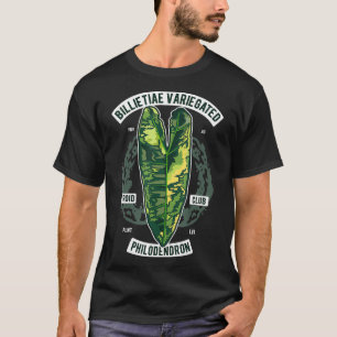 Philodendron Billietiae Variegated Botanist leaves T-shirt