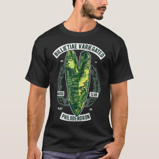 Philodendron Billietiae Variegated Botanist leaves T-shirt
