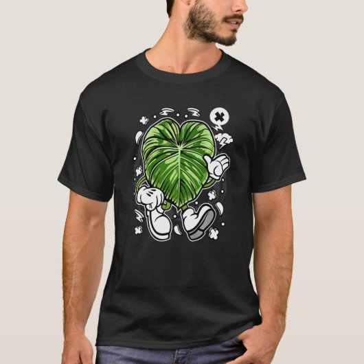 Philodendron Dean Mcdowell Oldcartoon Botany Botan T-shirt (Voorkant)