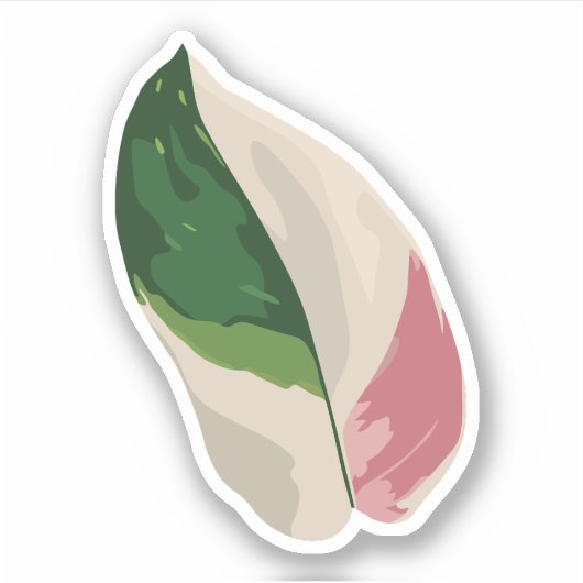 Philodendron Pink Princess Sticker (Voorkant)
