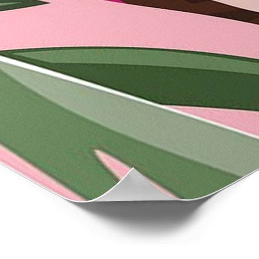 PHILODENDRON ROZE PRINSES DAMES POSTER, POSTER (Hoek)