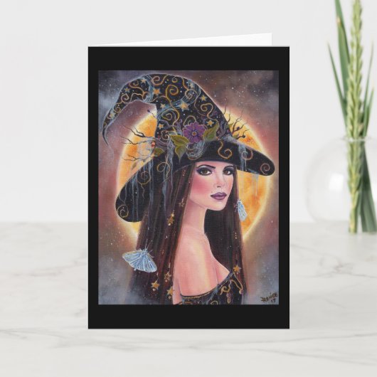 Philomena Halloween spooky-hekkenkaart van Renee Kaart (Voorkant)