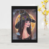 Philomena Halloween spooky-hekkenkaart van Renee Kaart (Gele Bloem)