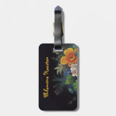 Philomena Victoriaans Bouquet Bagagelabel (Achterkant verticaal)