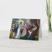 Philomena wordt berecht voor keizer Diocletianus Kaart (Voorkant)