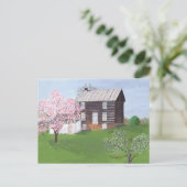 Philomont Log Cabin Briefkaart (Staand voorkant)