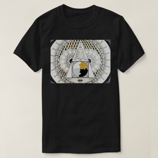 Philosfingers Stone Mandala T-shirt (Design voorkant)