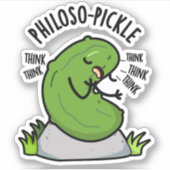 Philoso-pickle Grappige Pickle Sticker (Voorkant)