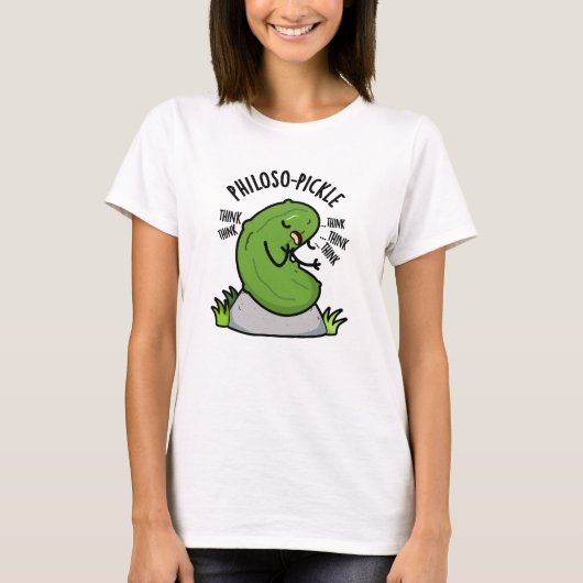 Philoso-pickle Grappige Pickle T-shirt (Voorkant)