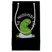 Philoso-pickle Grappige Pun Dark BG Klein Cadeauzakje (Voorkant)
