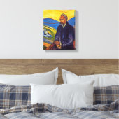 Philosopher Friedrich Nietzsche (door Edvard Munch Canvas Afdruk (Insitu (Slaapkamer))