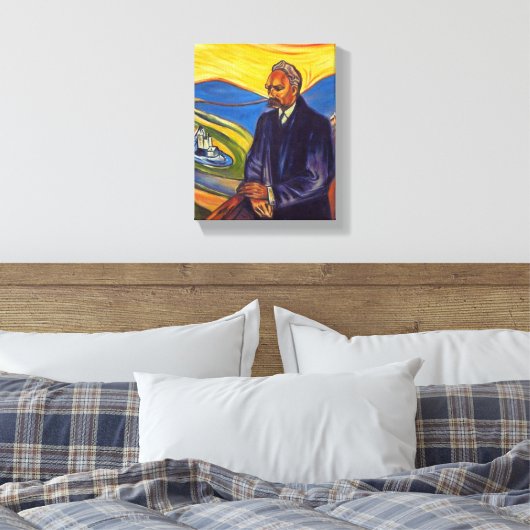 Philosopher Friedrich Nietzsche (door Edvard Munch Canvas Afdruk (Insitu (Slaapkamer))