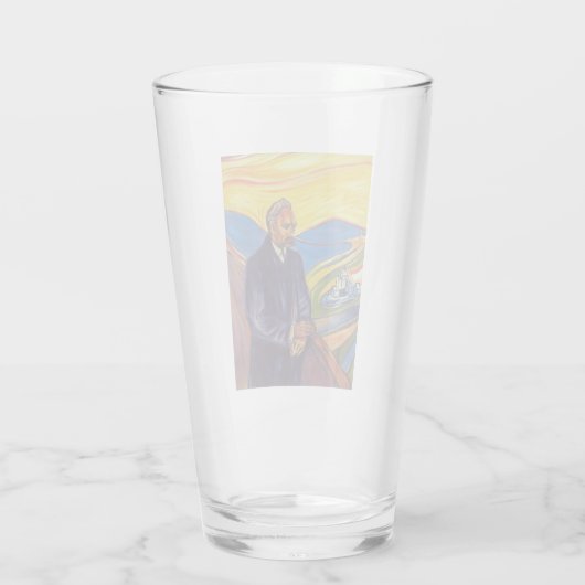 Philosopher Friedrich Nietzsche (door Edvard Munch Glas (Achterkant)