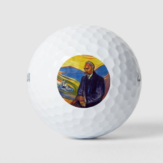 Philosopher Friedrich Nietzsche (door Edvard Munch Golfballen (Voorkant)