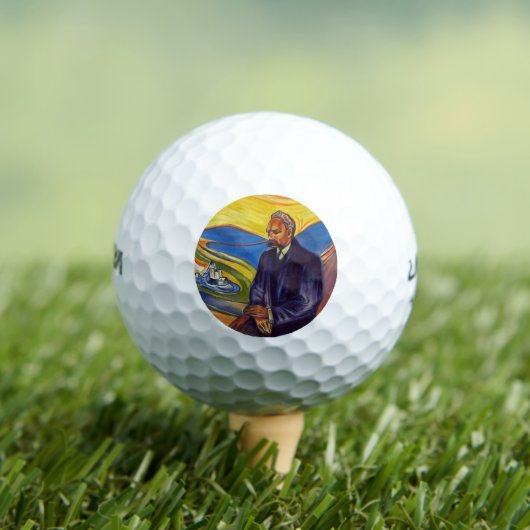 Philosopher Friedrich Nietzsche (door Edvard Munch Golfballen (Insitu Shirt)