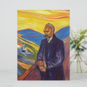 Philosopher Friedrich Nietzsche (door Edvard Munch Kaart (Staand voorkant)