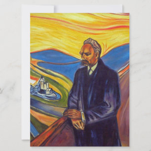 Philosopher Friedrich Nietzsche (door Edvard Munch Kaart