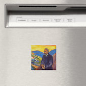 Philosopher Friedrich Nietzsche (door Edvard Munch Magneet (Insitu (Vaatwasser))