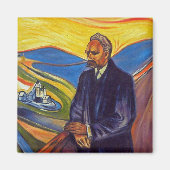 Philosopher Friedrich Nietzsche (door Edvard Munch Magneet (Voorkant)