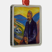 Philosopher Friedrich Nietzsche (door Edvard Munch Metalen Ornament (Rechts)