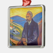 Philosopher Friedrich Nietzsche (door Edvard Munch Metalen Ornament (Links)