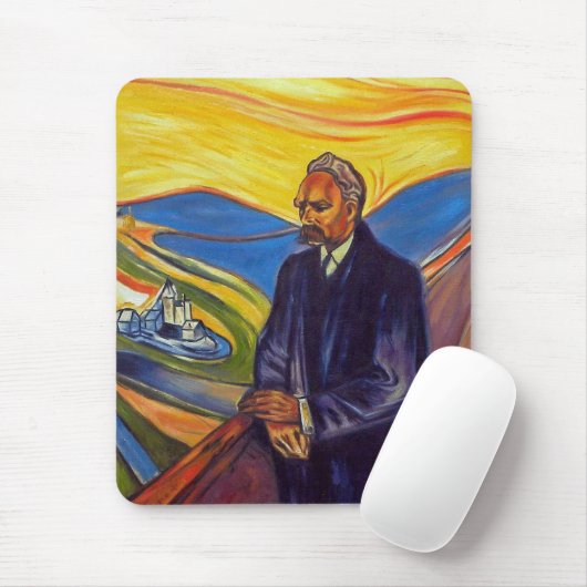 Philosopher Friedrich Nietzsche (door Edvard Munch Muismat (Met muis)