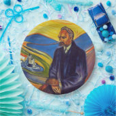 Philosopher Friedrich Nietzsche (door Edvard Munch Papieren Bordje (Feest)