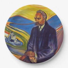 Philosopher Friedrich Nietzsche (door Edvard Munch Papieren Bordje