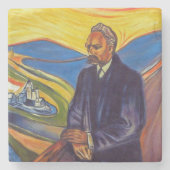 Philosopher Friedrich Nietzsche (door Edvard Munch Stenen Onderzetter (Voorkant)