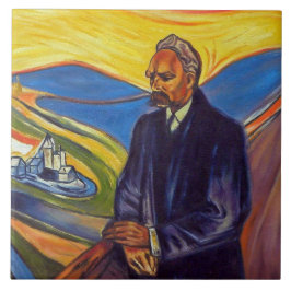 Philosopher Friedrich Nietzsche (door Edvard Munch Tegeltje